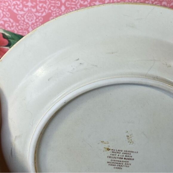 Manoir Plates Collection Hand Crafted Plate Rustic Farmhouse Decor 7.5 Inch - Picture 7 of 9